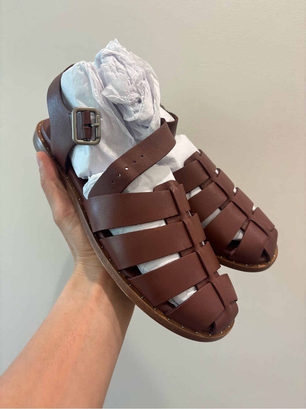Quince Leather Fisherman Sandals